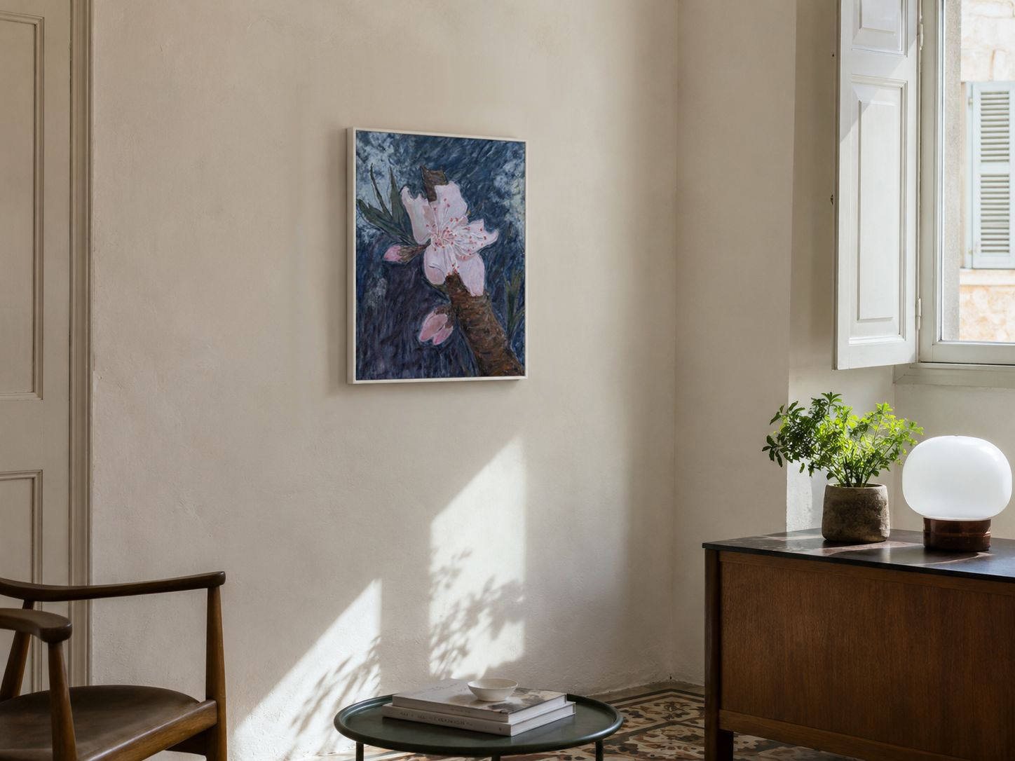 peach blossom no. 02 oil painting on canvas 60×50 cm