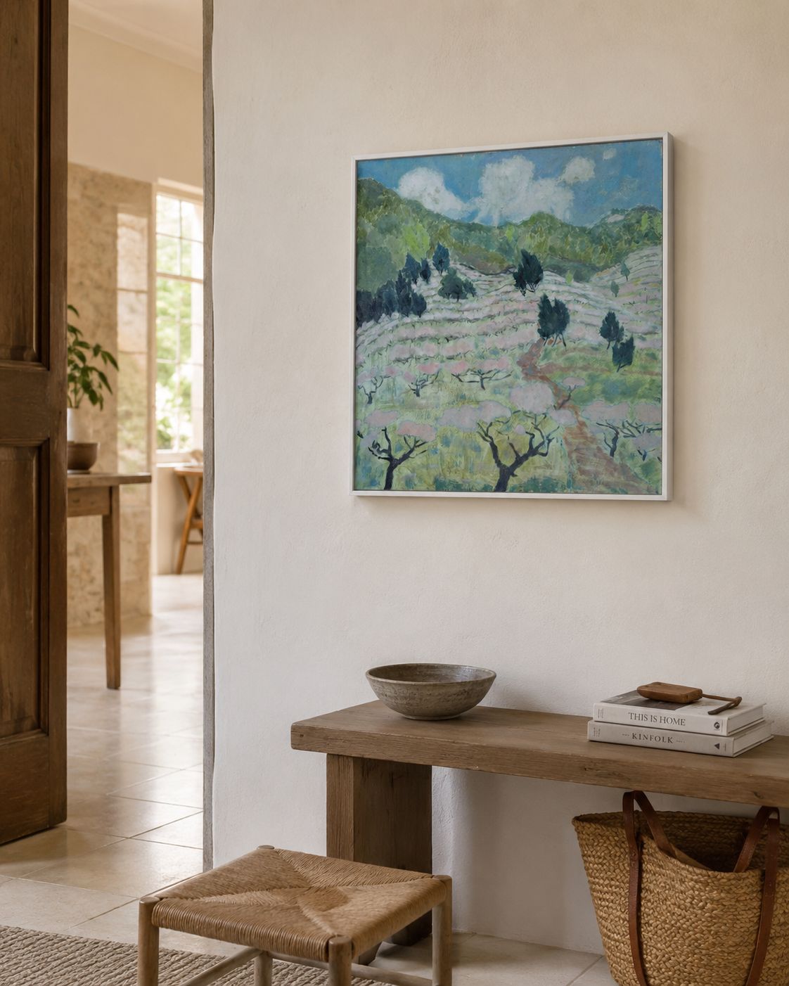 peach blossom no. 10 – oil painting on canvas 60×60 cm